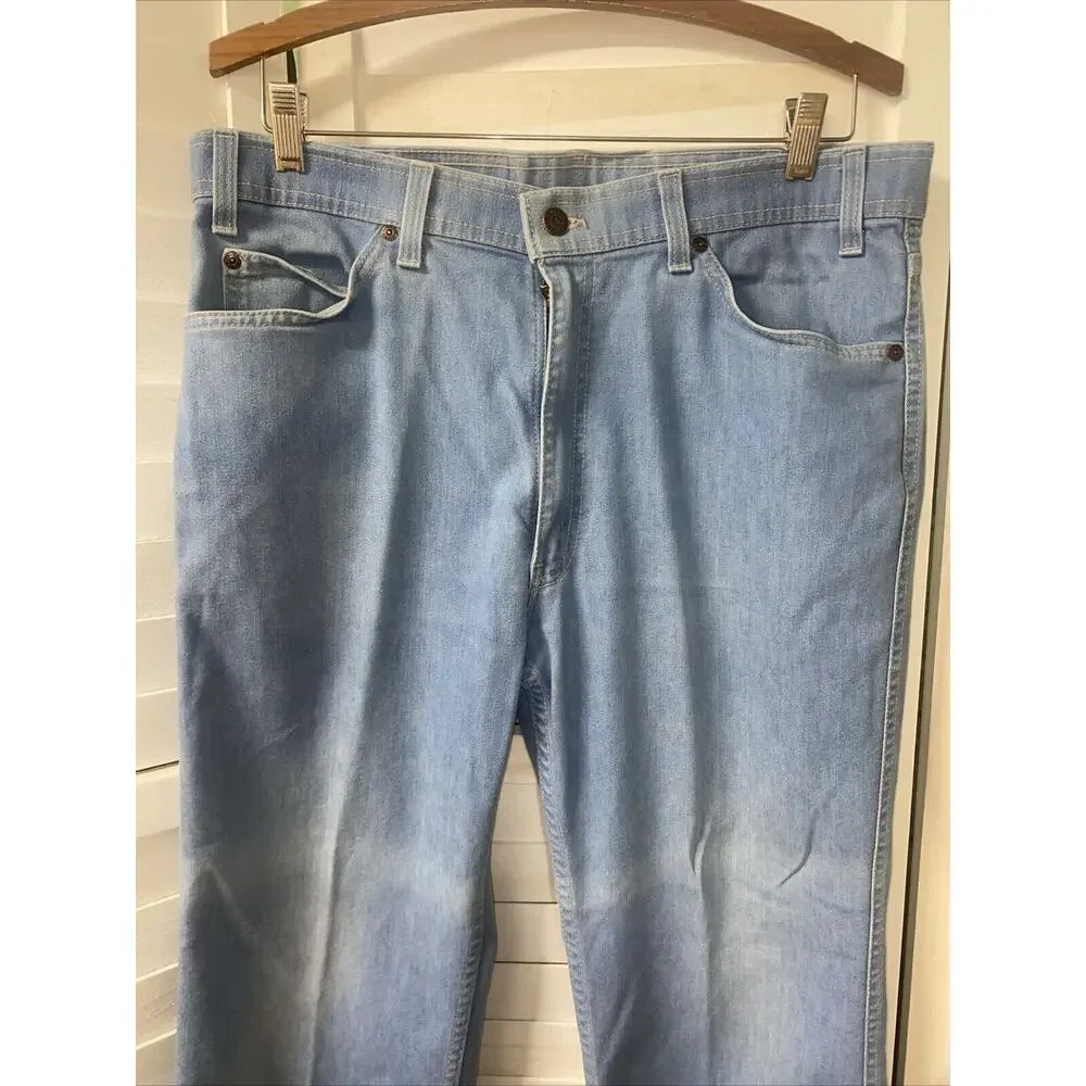 Vintage Levi’s Action Jeans 36x29 Fits 34 Or 35 USA Made Blue Denim 100% Cotton